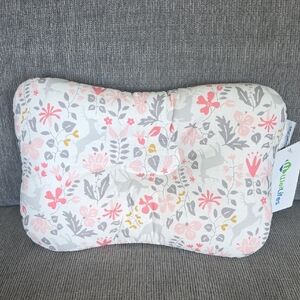 WelLifes Baby Head And Neck Support Pillow In Bambi Pink, NWT, Organic Cotton